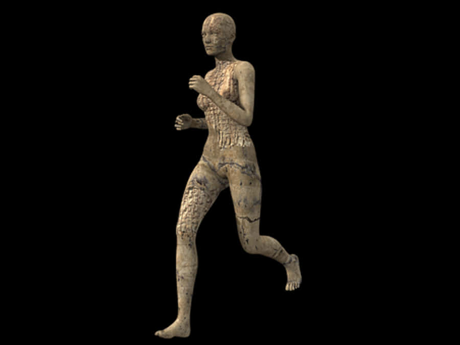 Ancient Egyptian Statuette Running Woman