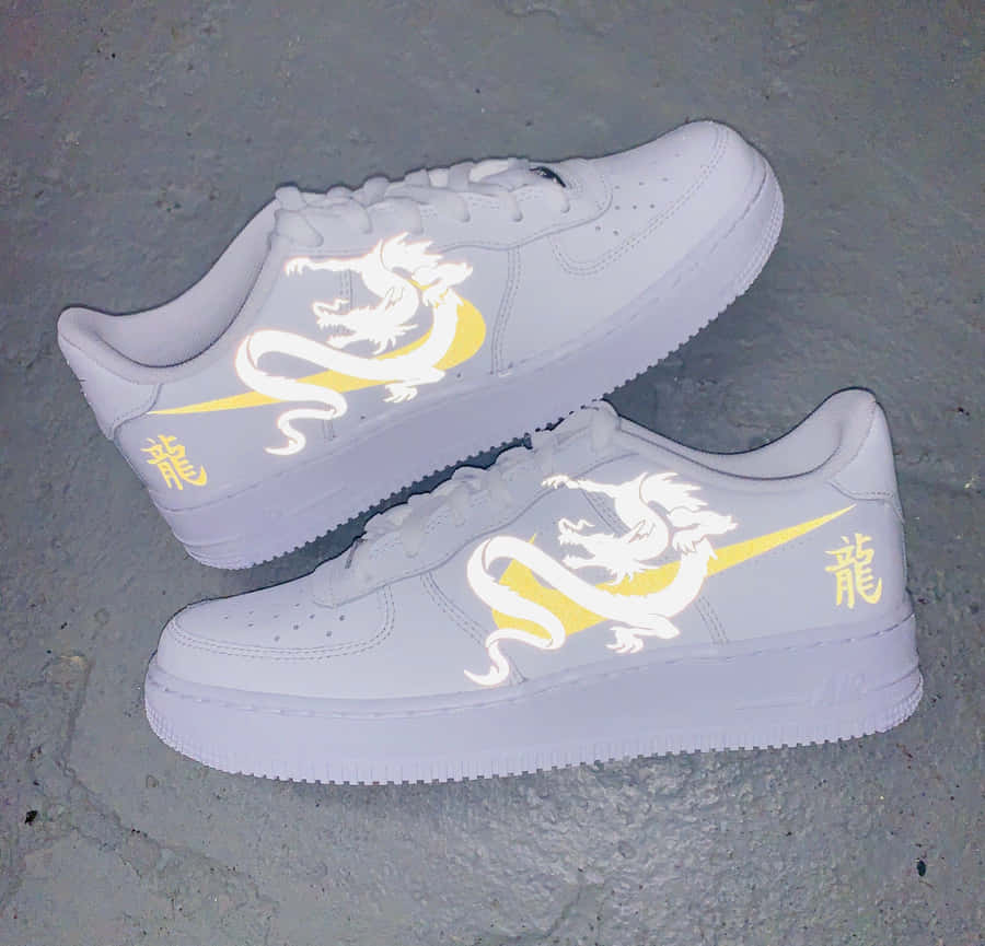 ReflektierendesDragon Nike Air Force 1 Bild