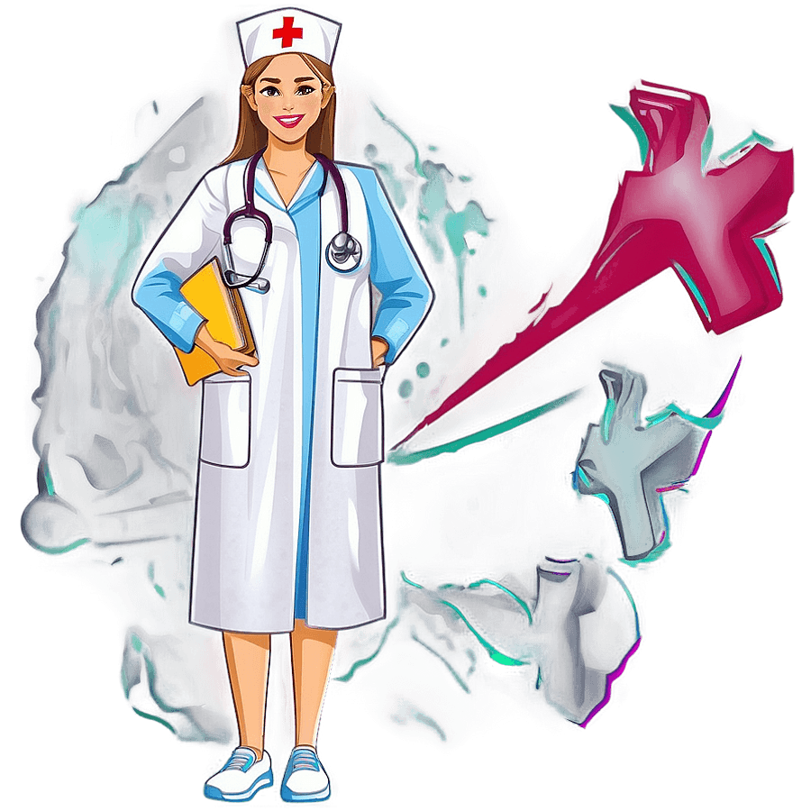 Nurse Graduate Cartoon PNG 47