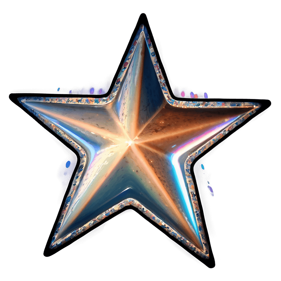 Y2k Star Graphic PNG jpa42