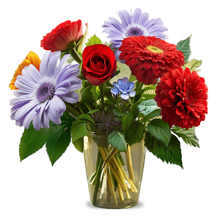 Romantic Flower Bouquet PNG 05242024