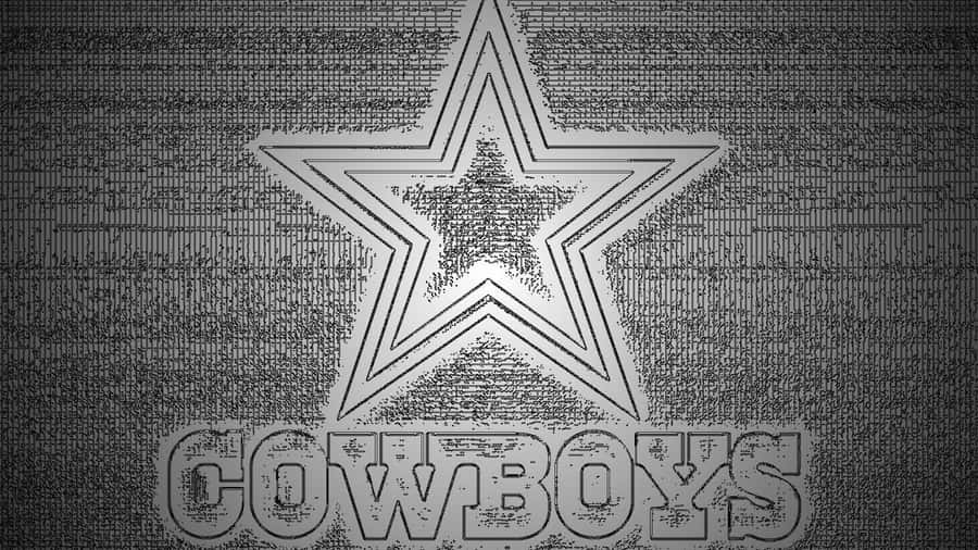 Dallas Cowboys Sternlogo Schwarz und Weiß