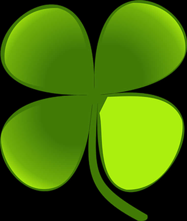 Green Four Leaf Clover