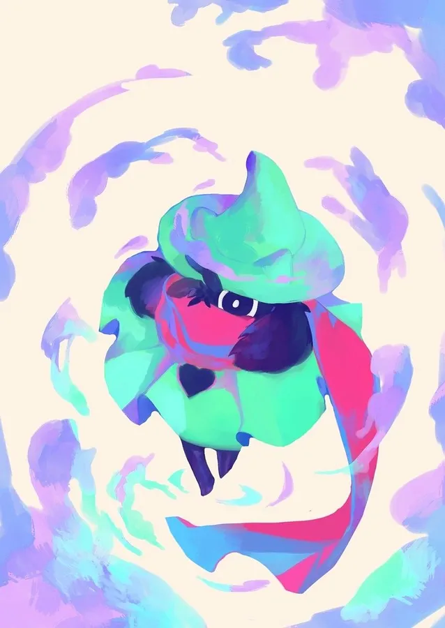 Ralsei painting wallpaper
