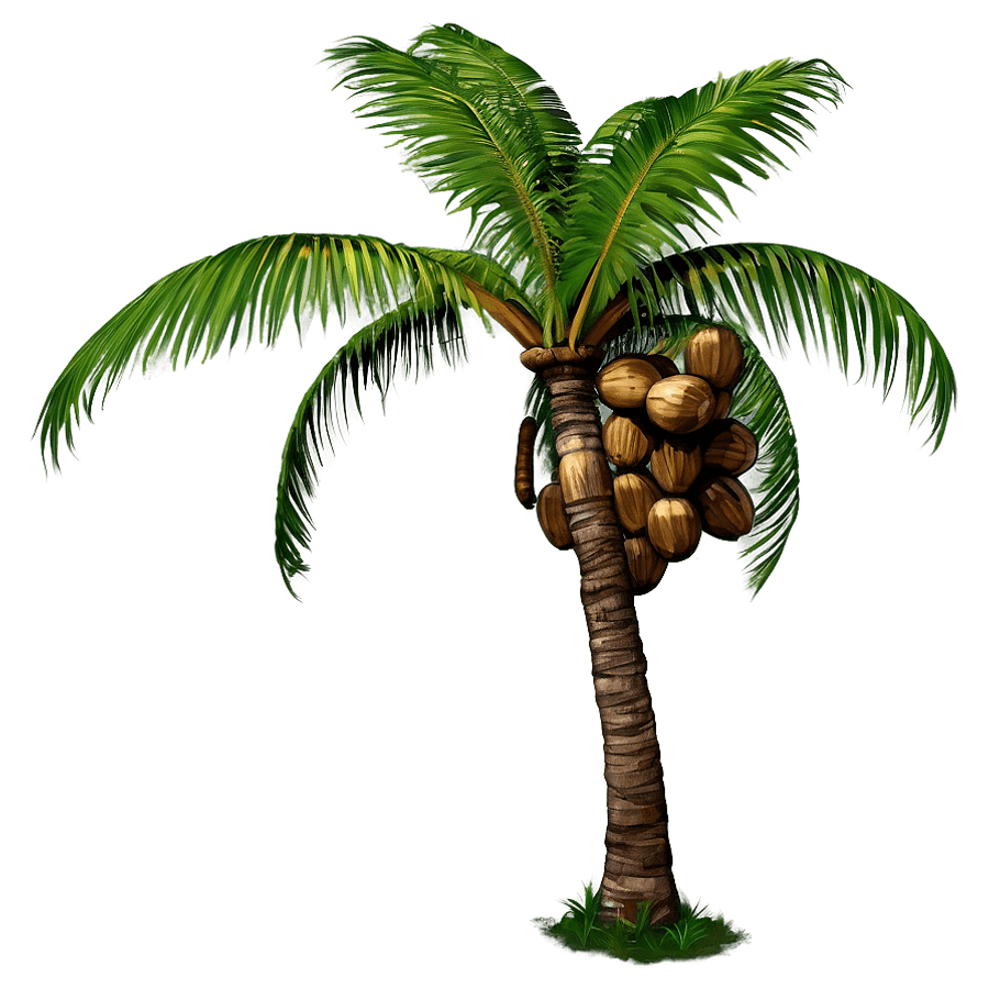 Palm with Coconuts PNG 8