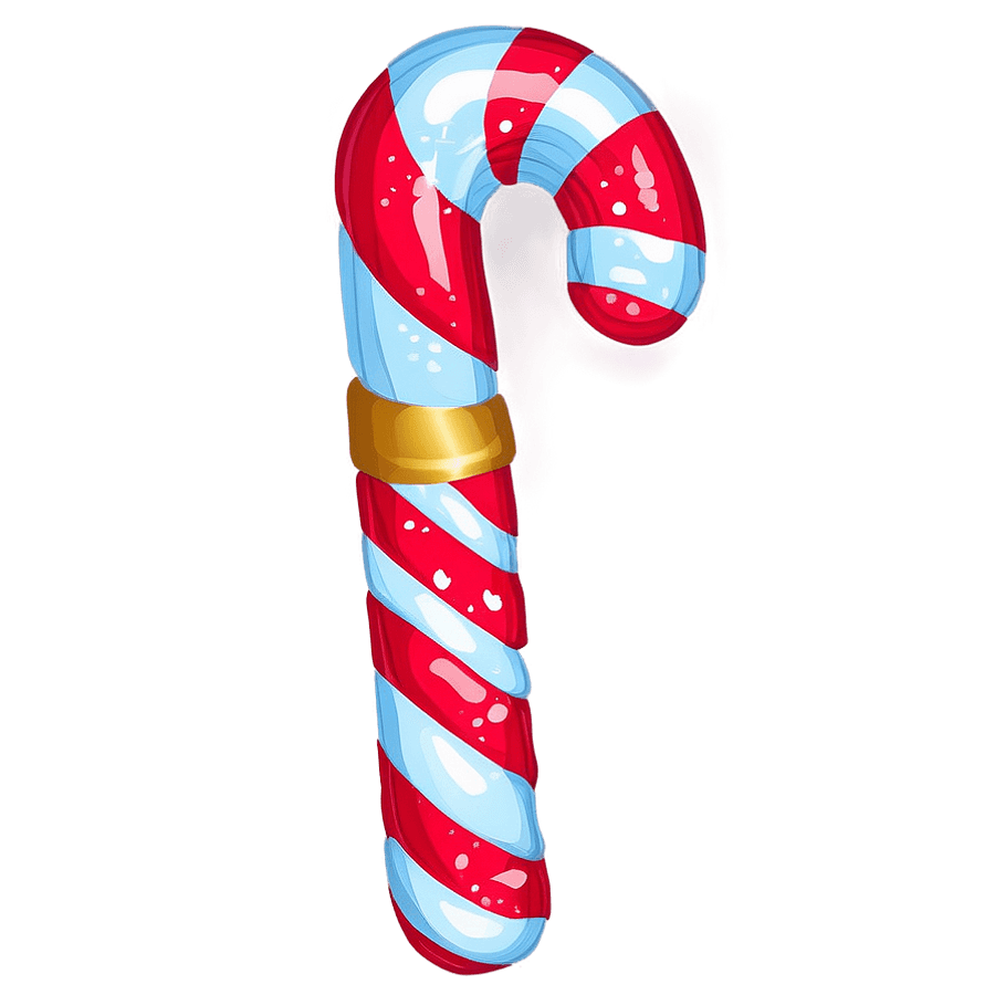 Glitter Candy Cane Christmas PNG 06292024