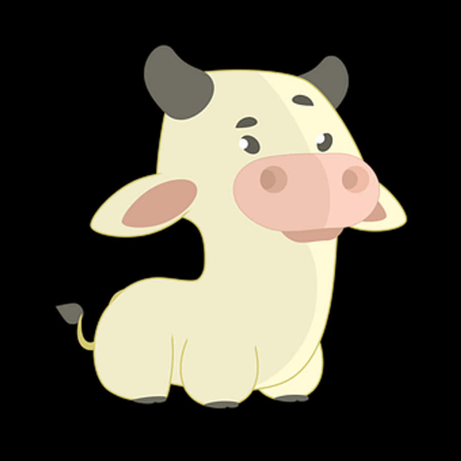 Cute Cartoon Cow Illustration