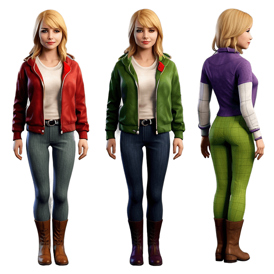 Casual Gwen Stacy Outfit PNG 05262024