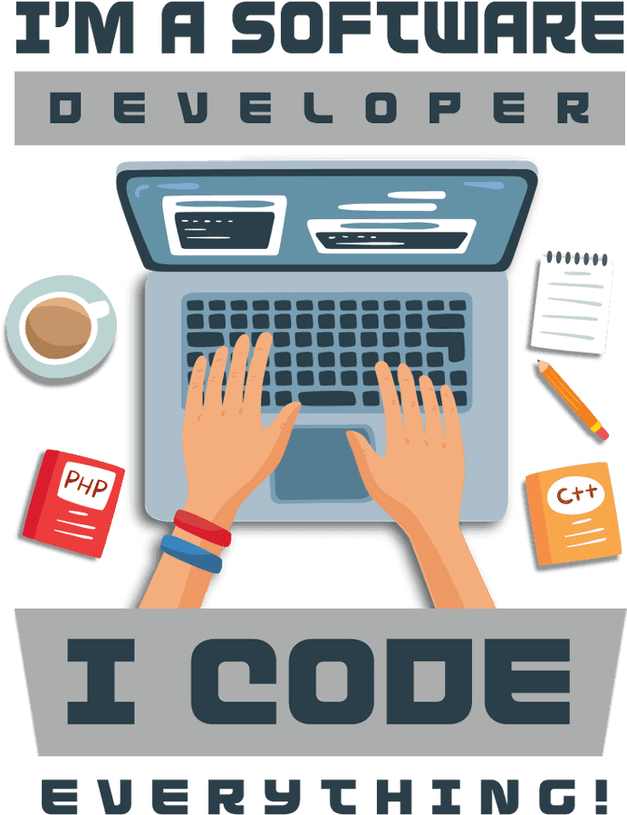 Software Developer Coding Illustration
