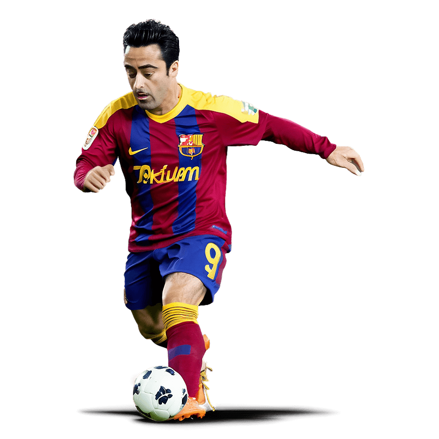 Xavi in Action PNG wfm77