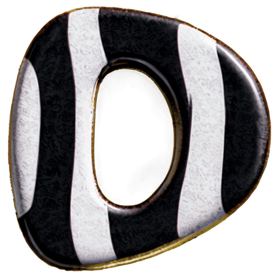 Letter O with Zebra Print PNG 06242024