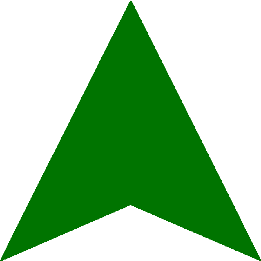 Solid Green Triangle Background PNG