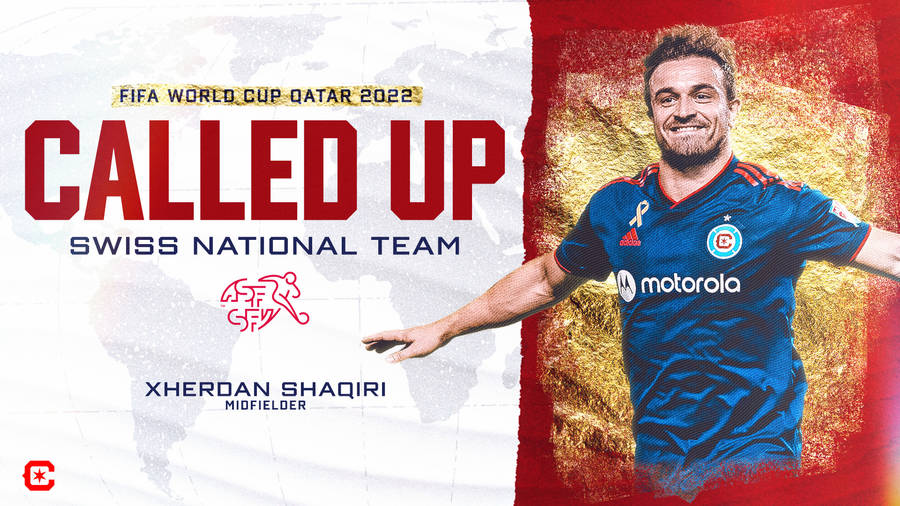 Xherdan Shaqiri Creative Football Poster