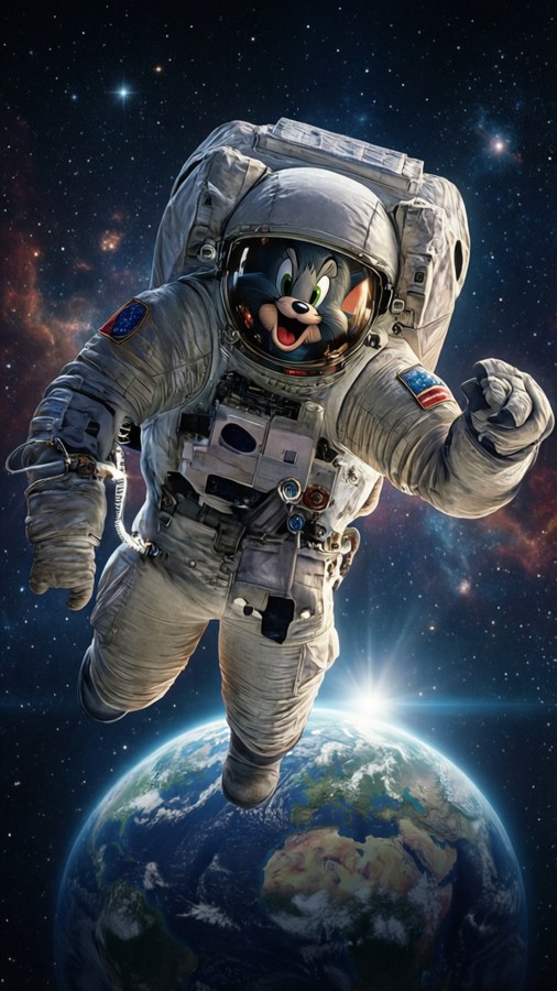 Chuck E Cheese on a space mission.