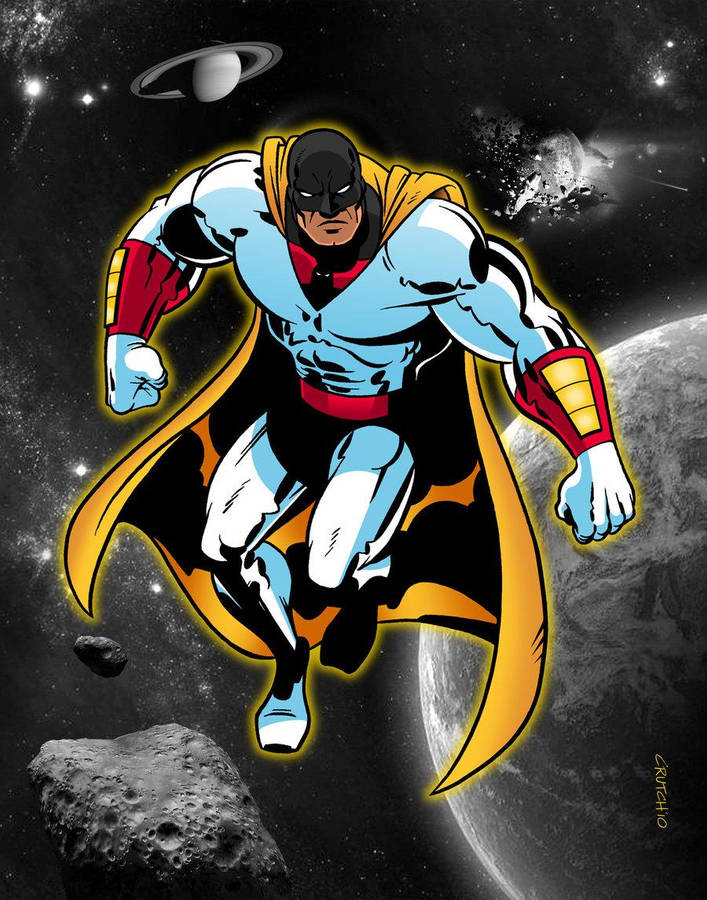 Download Space Ghost Neon Digital Art Wallpaper Wallpapers Com