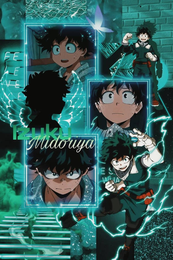 Download Sparkly Green Aesthetic My Hero Academia Midoriya Wallpaper ...