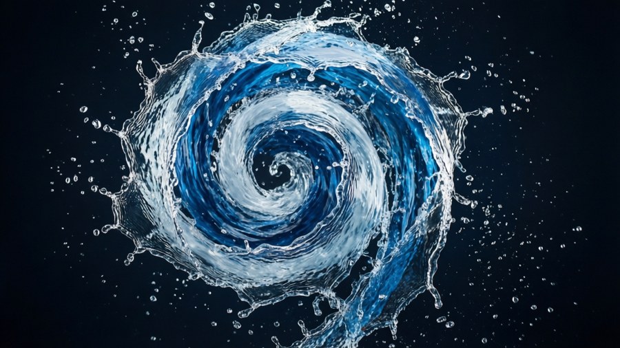 Spirale d'Eau Fonds d'écran