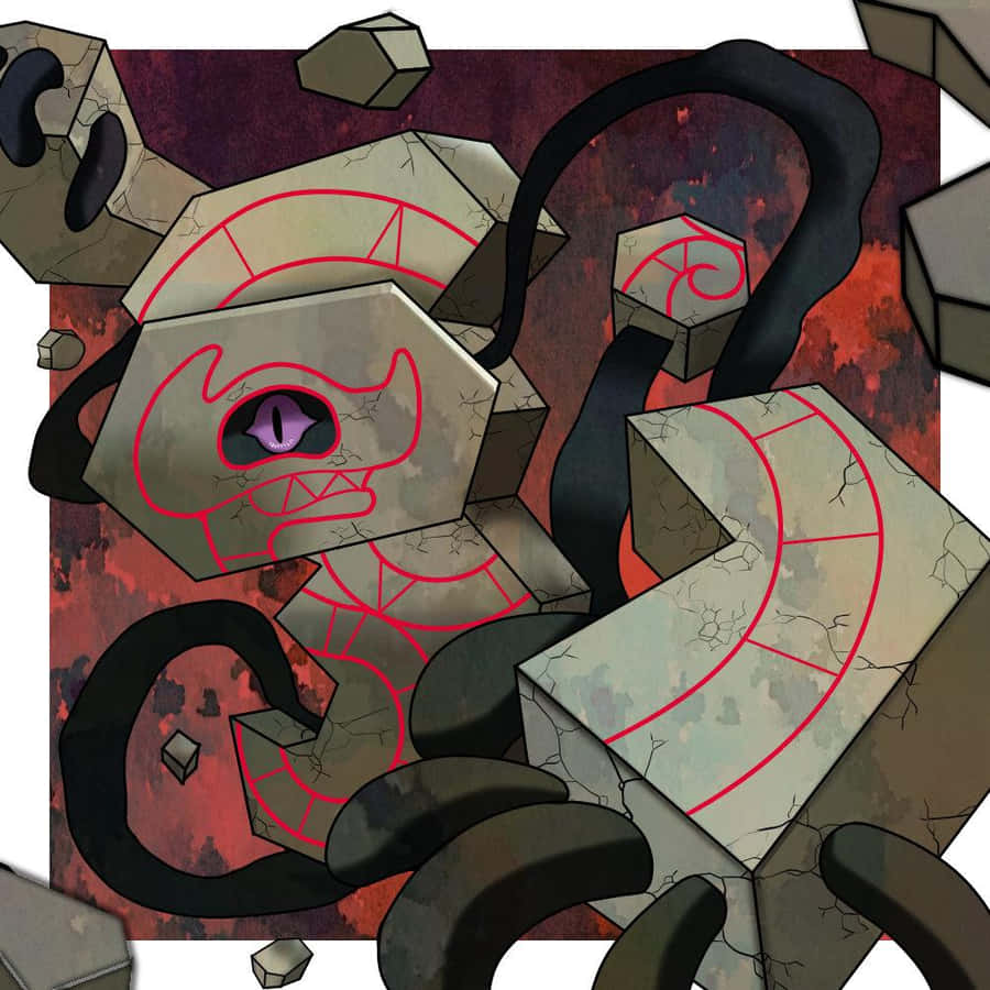 Majestätische Runerigus Pokemon Digitale Kunst
