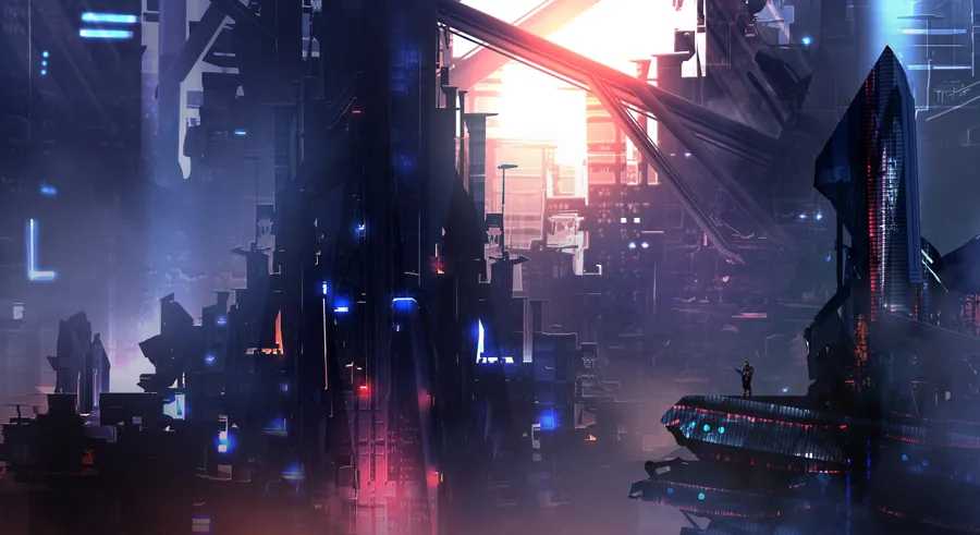 Futuristic City background