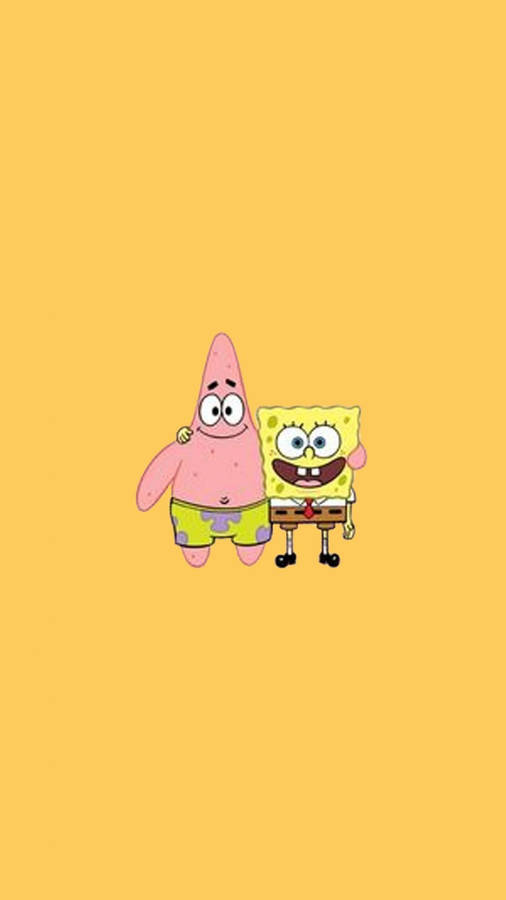 Download Spongebob And Patrick Home Screen Wallpaper | Wallpapers.com