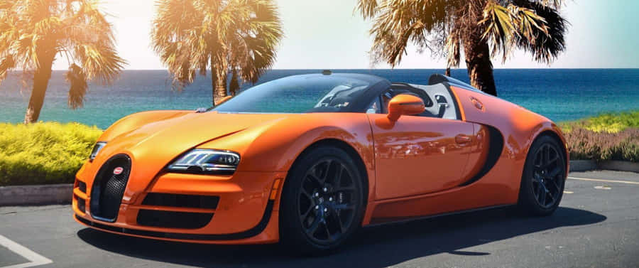 "Den luksuriøse og magtfulde Bugatti - 3440x1440p"