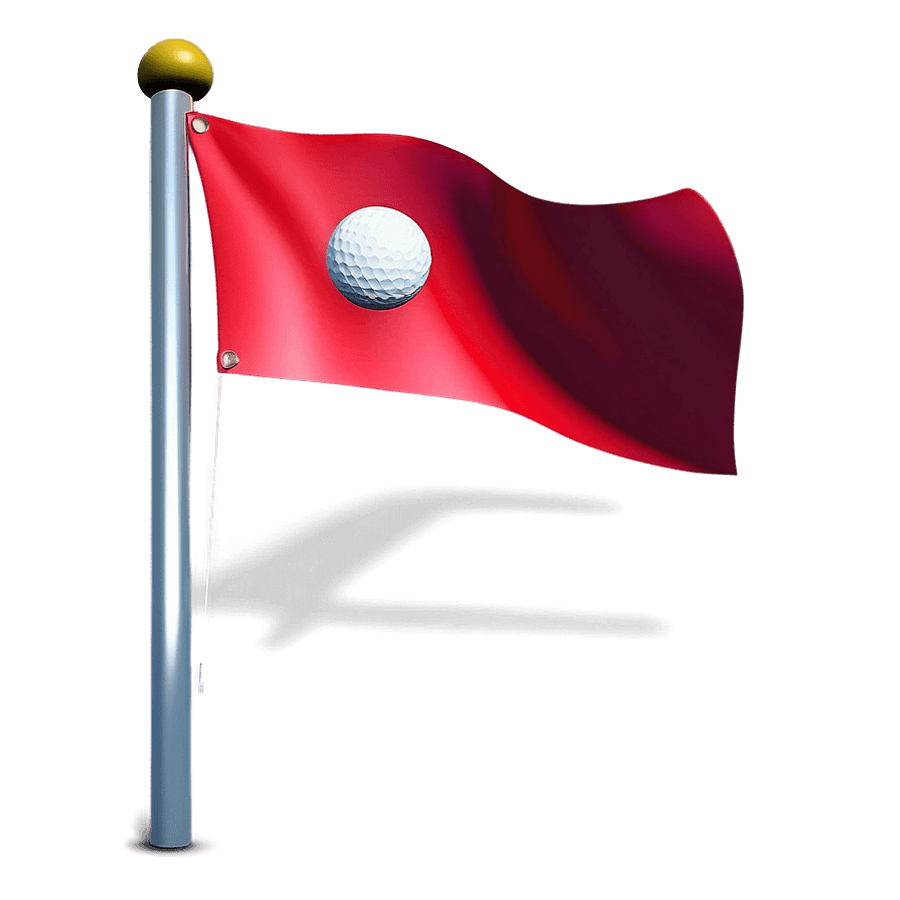 3D Golf Flag PNG 05262024