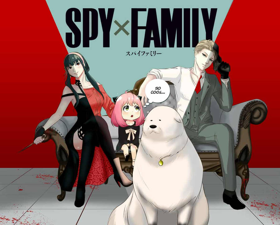 Download Spy X Family With Dog Bond Wallpaper | Wallpapers.com