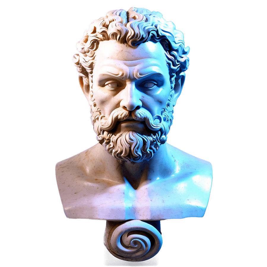 Ancient Neptune Statue PNG blo87
