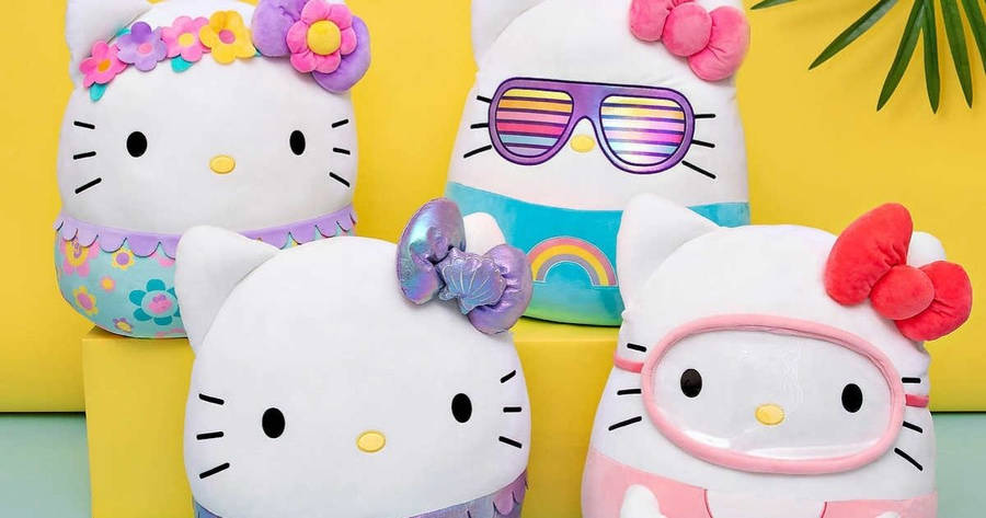 Squishmallows Hello Kitty Collection wallpaper
