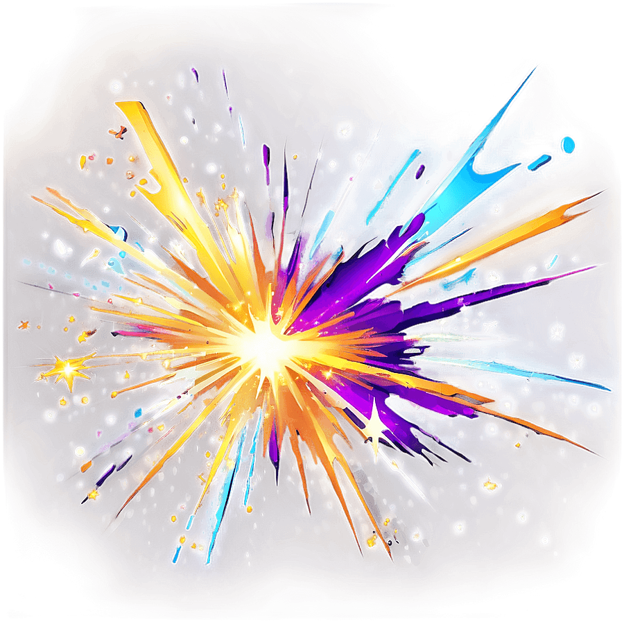 Sparkling Cartoon Explosion PNG 66