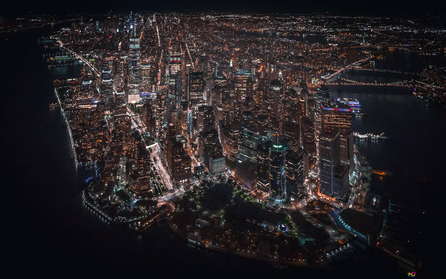Diespektakuläre Skyline von New York City