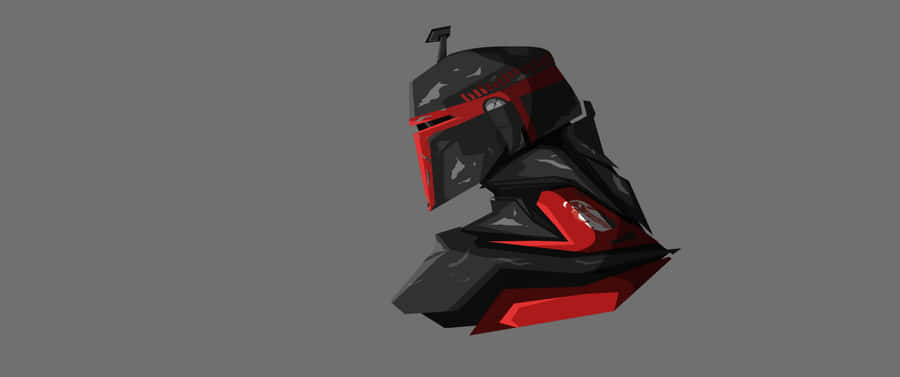Star Wars Casco Mandaloriano Rosso e Nero