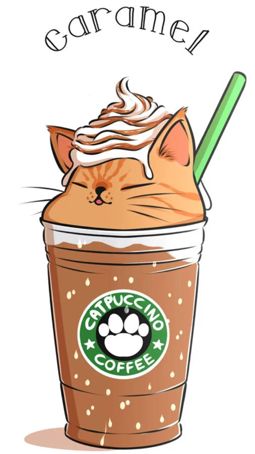 Starbucks Catpuccino Art wallpaper