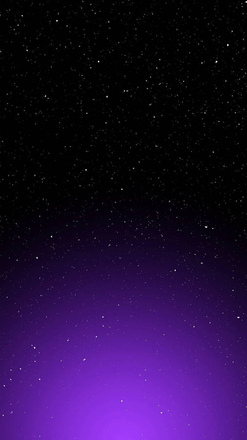 Download Starry Black And Purple Phone Wallpaper | Wallpapers.com