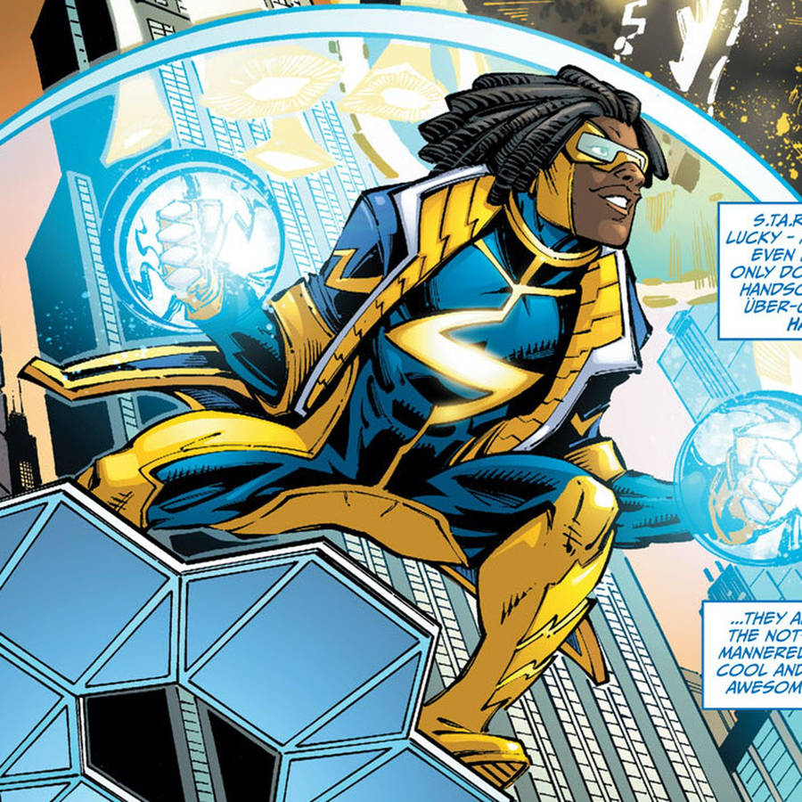 Download Static Shock Action Comic Panel Wallpaper