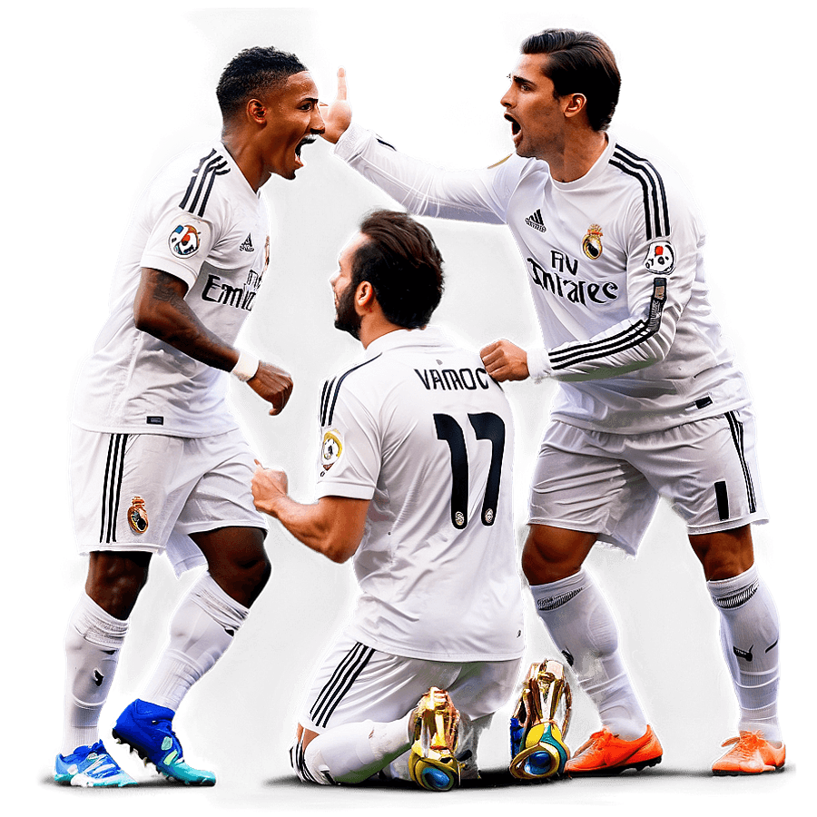 Real Madrid Winning Celebrations PNG 78