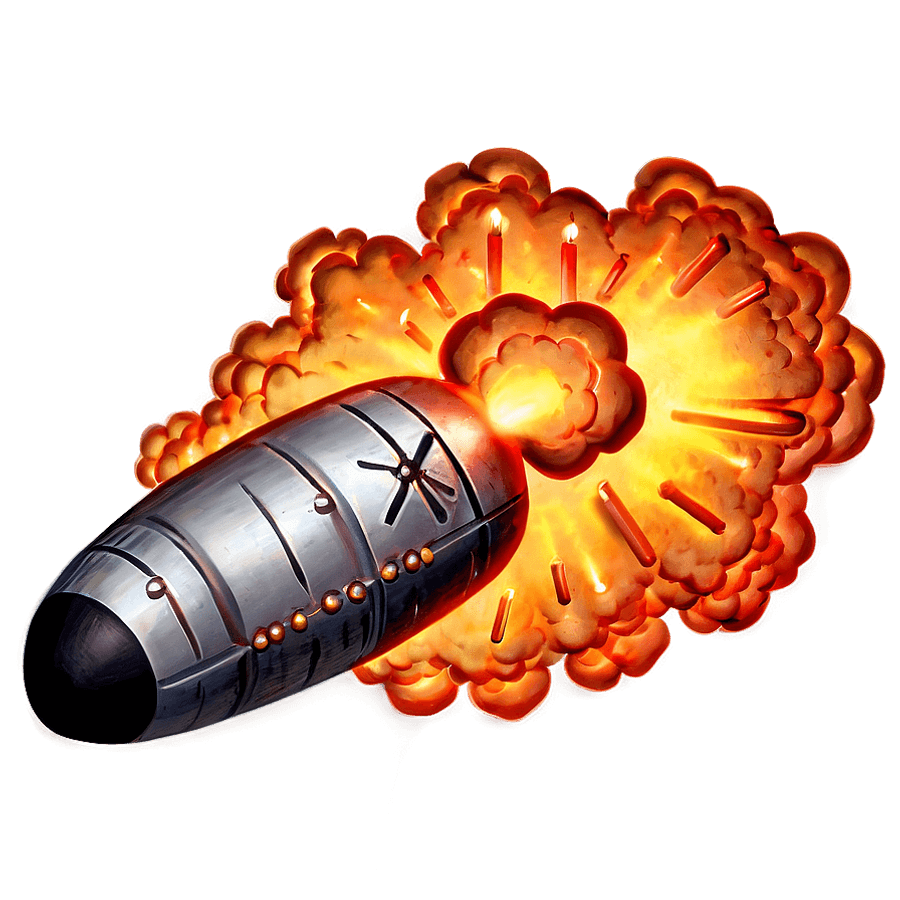 Miniature Atomic Bomb Model PNG 05262024