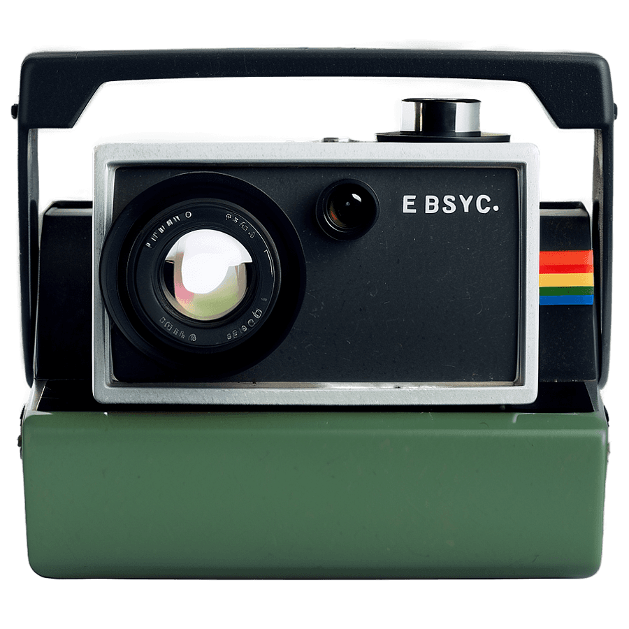 Old School Polaroid Camera PNG mon