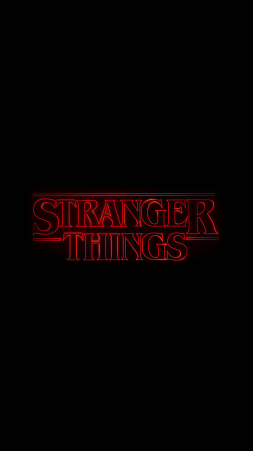 Download Stranger Things Pure Black Hd Phone Digital Art Wallpaper ...