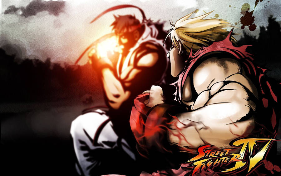 Download Street Fighter Ryu And Ken Smash Wallpaper Wallpapers Com