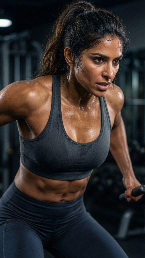 Ileana D'cruz working out in gym