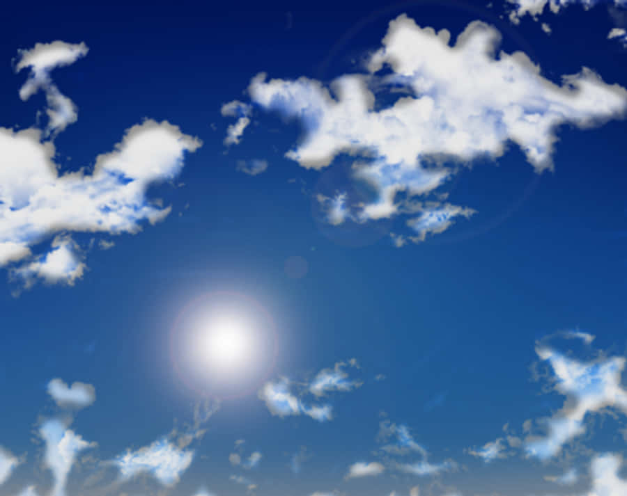 Blue Sky Background Png Sunny Daycloud Overlay Psd - Blue Sky