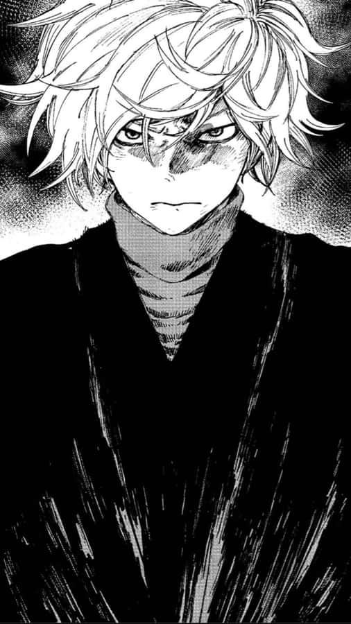 Manga Charakter Gabimaru Intensiver Blick