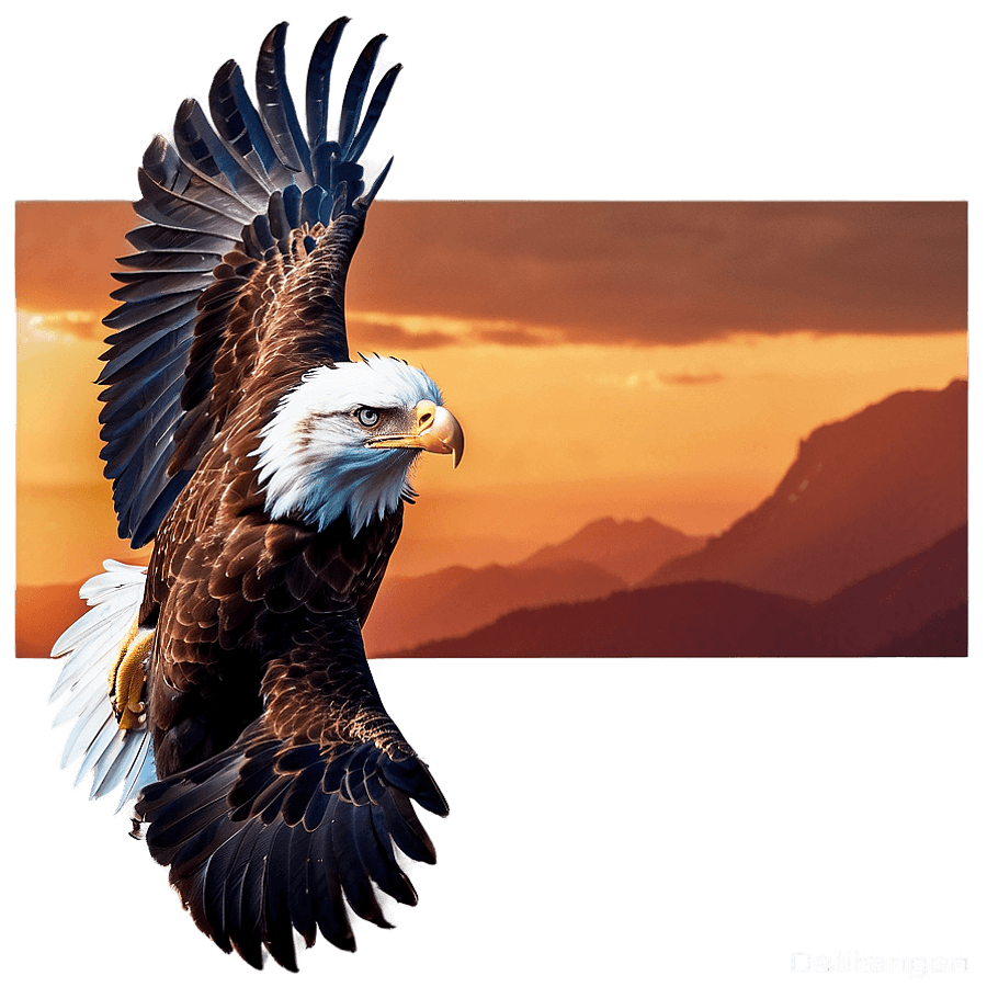 Eagles in Sunset PNG 22