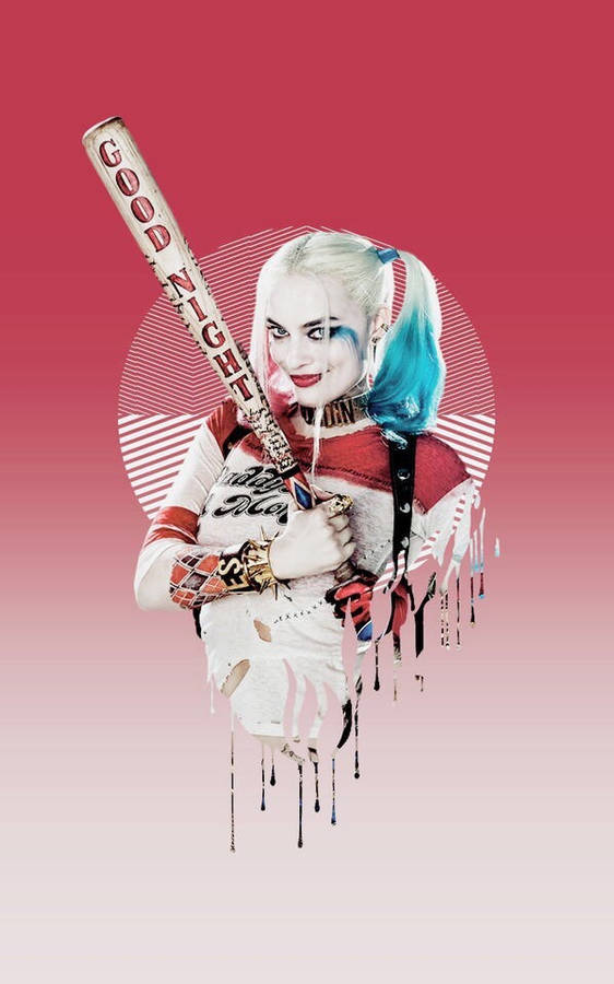 Download Suicide Squad Pink Harley Quinn Wallpaper | Wallpapers.com