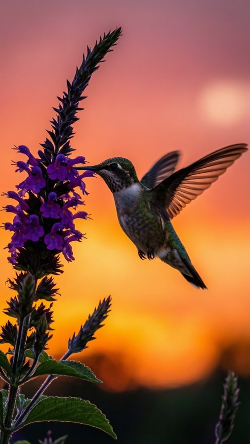 Sunset Hover Wallpaper