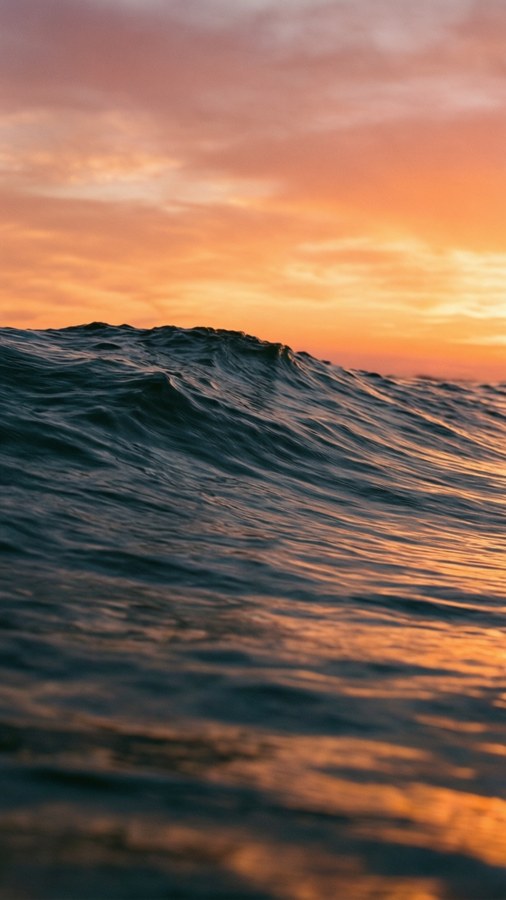 Sonnenuntergangswellen Hintergrundbilder