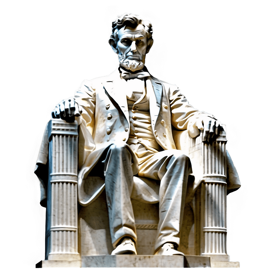 Lincoln Memorial Statue PNG shg