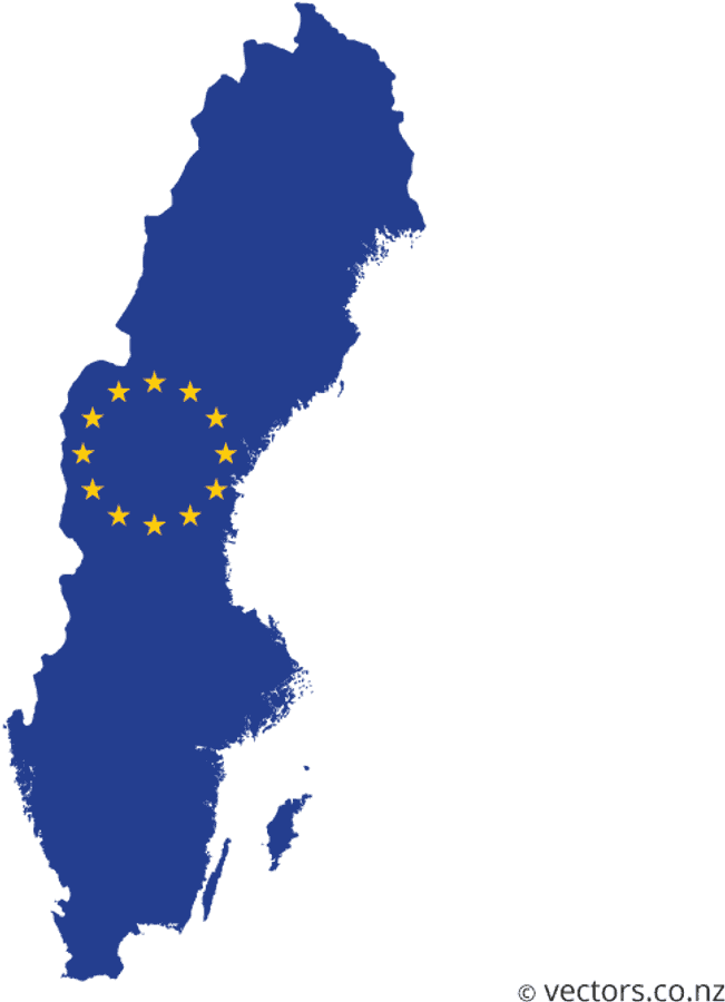 Sweden E U Map Vector