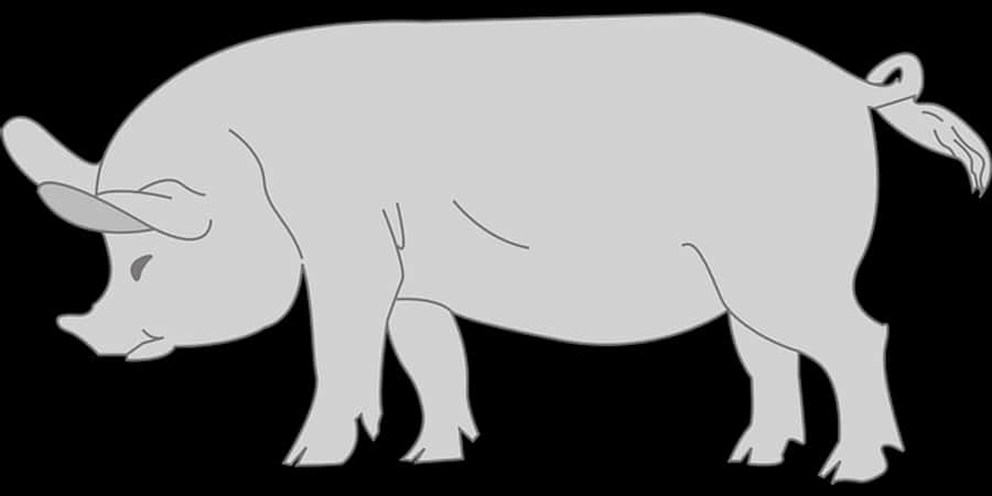 Silhouetteof Pig